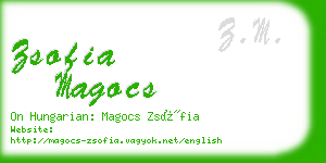 zsofia magocs business card